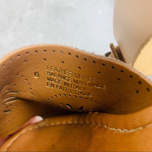 Anthropologie Liendo Leather Wedge Sandals Size 6 - Picture 11 of 11